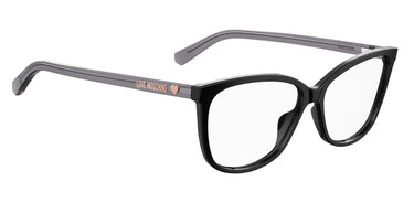 Premium Women Moschino Love Model Eyeglasses: MOL546 - Black(2)- SpecSMART Eye Clinic (Diagonal View)